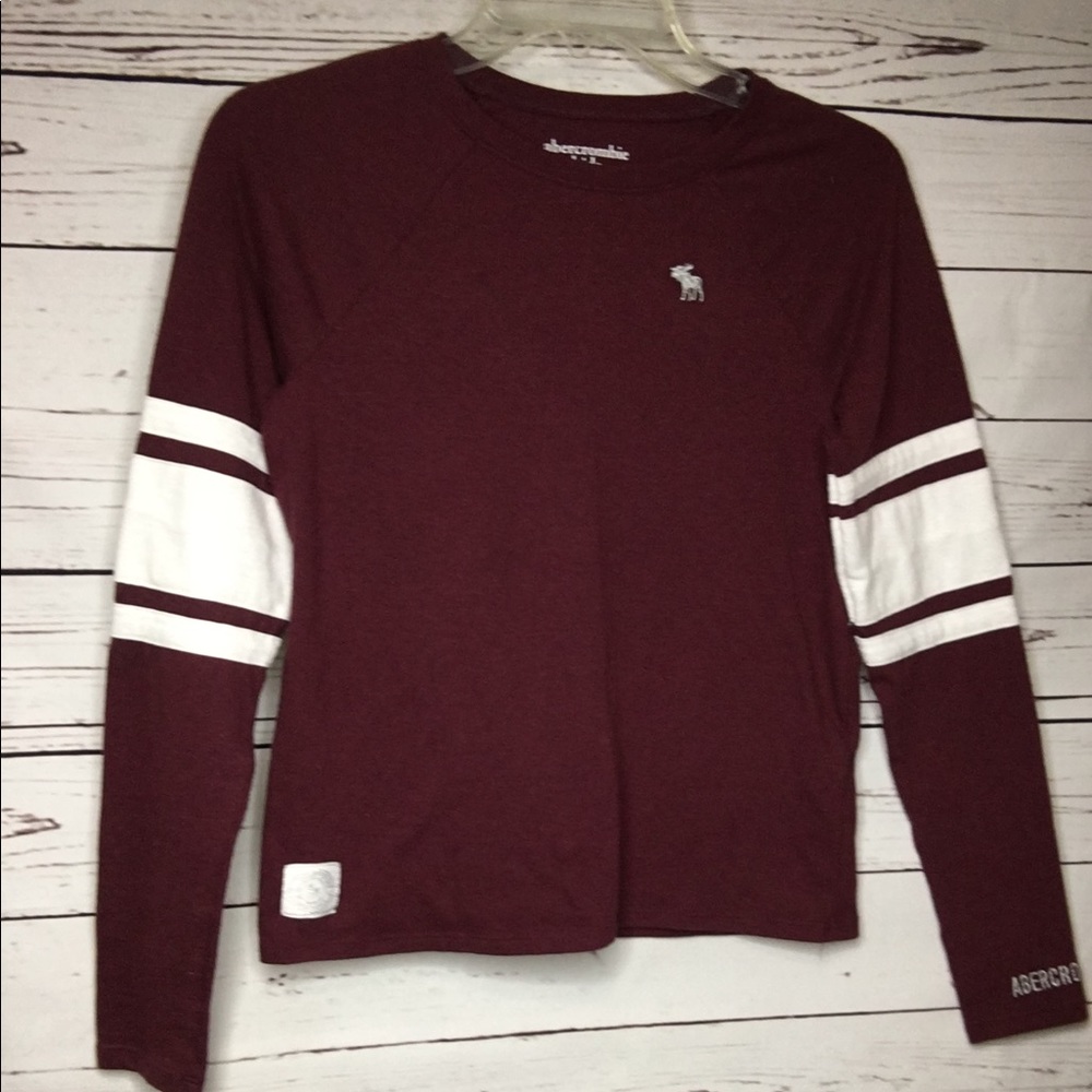 Abercrombie red long sleeve